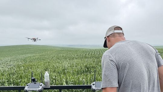 Drones are efficient way to spray crops