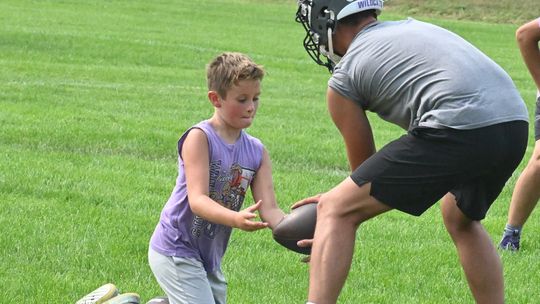 Hartington-Newcastle football players have spent quite a bit of time this season practicing at the Campus