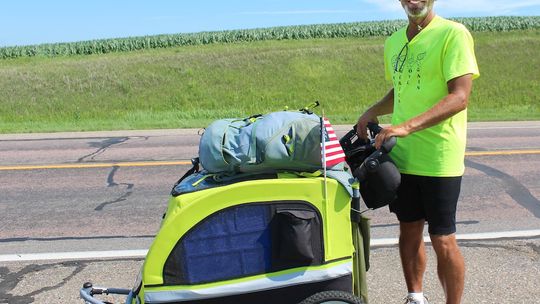 Louisiana man walking cross country for God, family, country