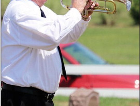 Bob Dickey plays “Taps