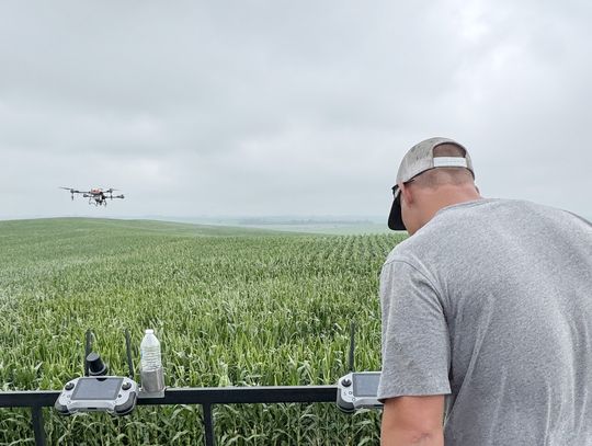 Drones are efficient way to spray crops