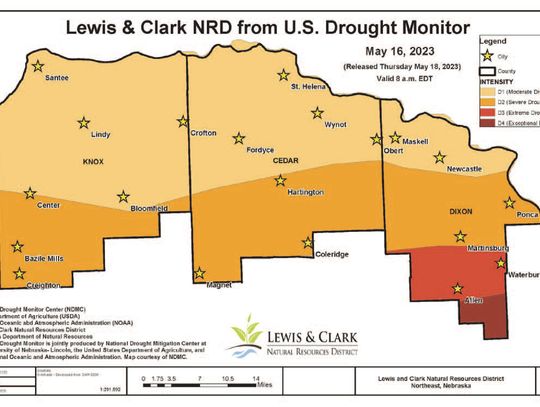 Drought Monitor gives idea of Drought conditions in NE Nebraska