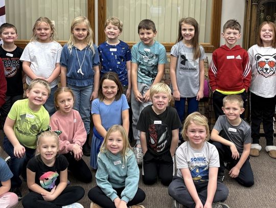 First graders learn about banking