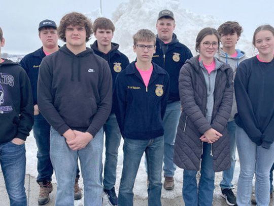 Hartington FFA Chapter participates in Livestock Judging contest