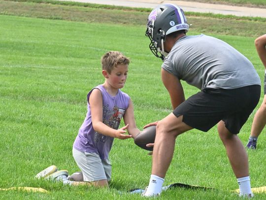 Hartington-Newcastle football players have spent quite a bit of time this season practicing at the Campus