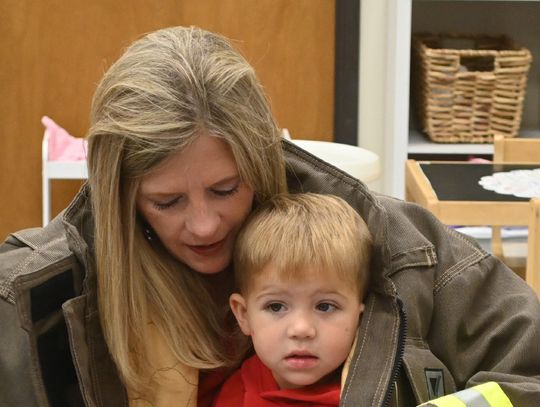 Hartington pre-school and kindergarten students got a chance last Friday to learn about fire safety from local fire fighters