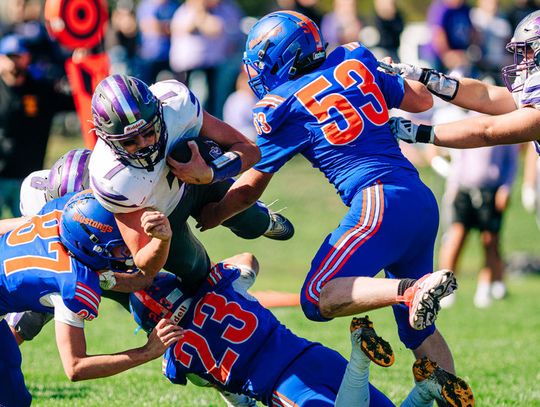 Hartington’s two football teams both hit the road last week