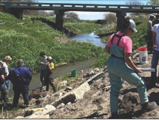 Local students evaluate Bow Creek Watershed by Crofton