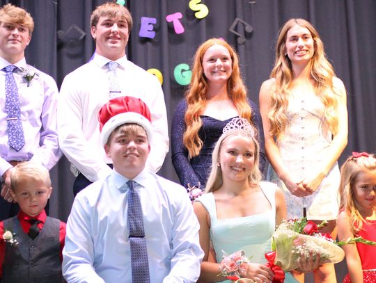 Members of the Cedar Catholic’s Homecoming Royal Court include