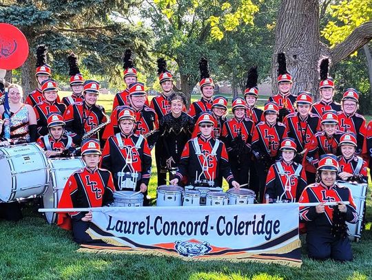 Members of the LCC Bear Marching Band include