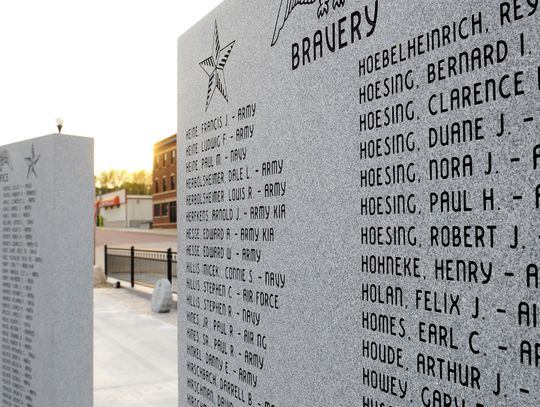 More names continue to be added to the Hartington Area Veterans Memorial 