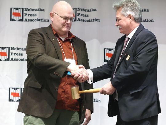 Outgoing Nebraska Press Association President