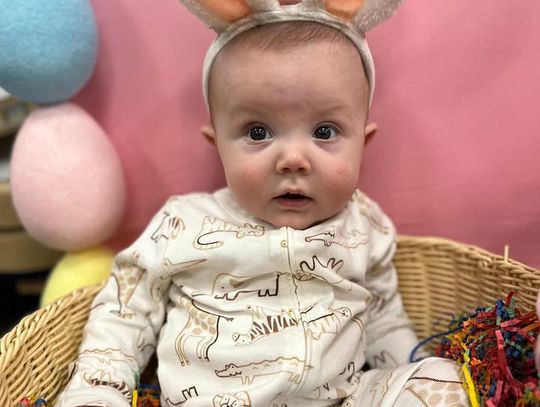 Poses for an Easter holiday