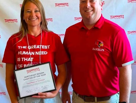 Randolph TeamMates earns regional honor
