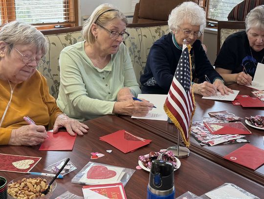 Randolph Woman’s Club makes Valentines