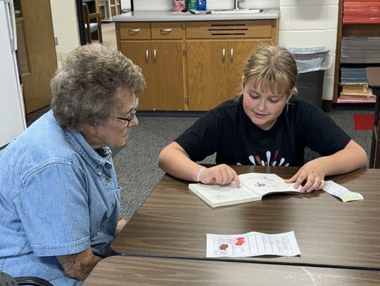 Reading with grandma