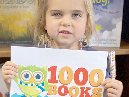 Steffen earns “1000 Books Before Kindergarten”