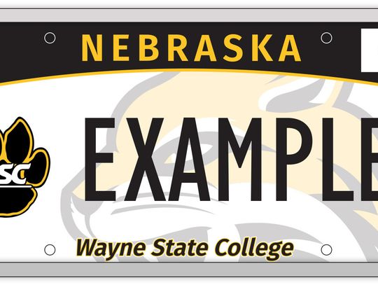 Wayne State College to be featured on new license plate