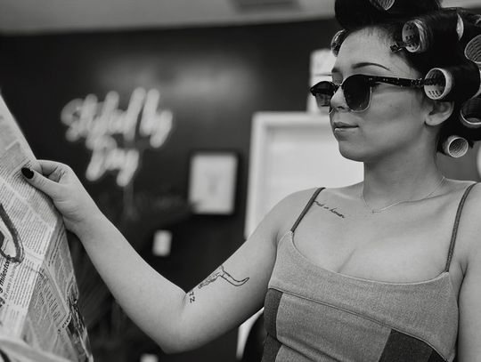 Woman gets to know the area one hair at a time