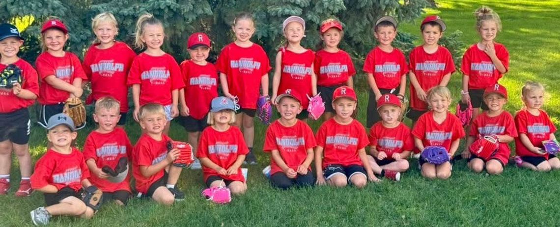 2025 Randolph T-Ball and Softball Teams