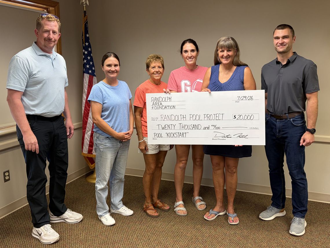 Anonymous donor offers $100,000 matching gift for Randolph pool Anonymous donor offers $100,000 matching gift for Randolph pool