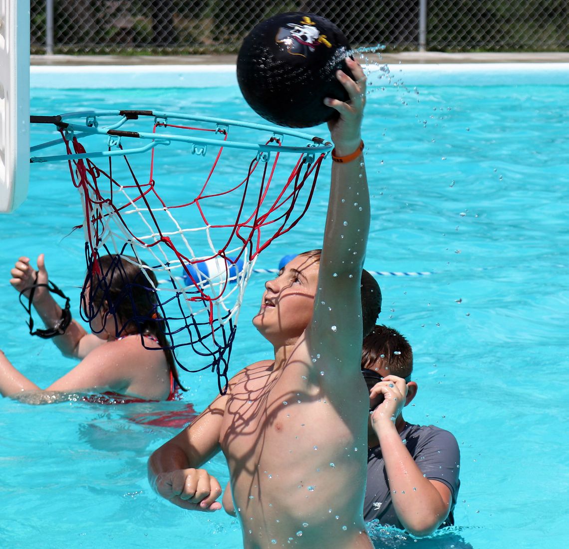 Both kids and adults Saturday looked for some cooling relief from the heat and several found that at the Belden poo