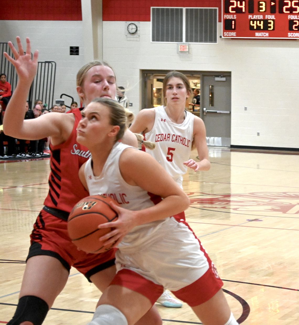 Cedar Catholic girls Vs South Sioux City