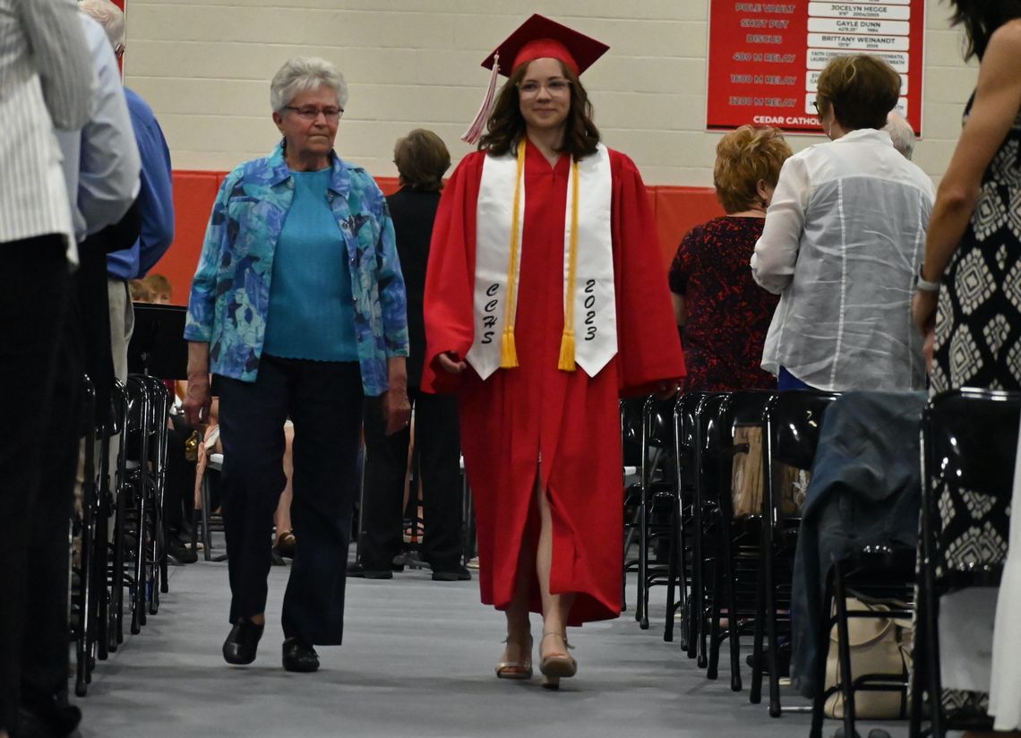 Cedar Catholic graduation