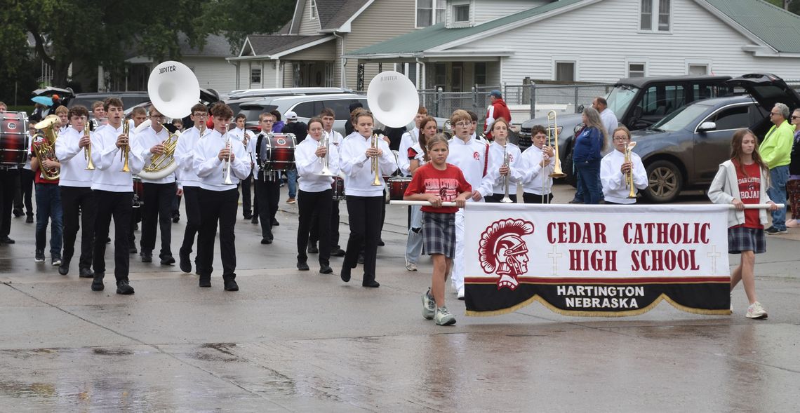 Cedar Catholic High School band members