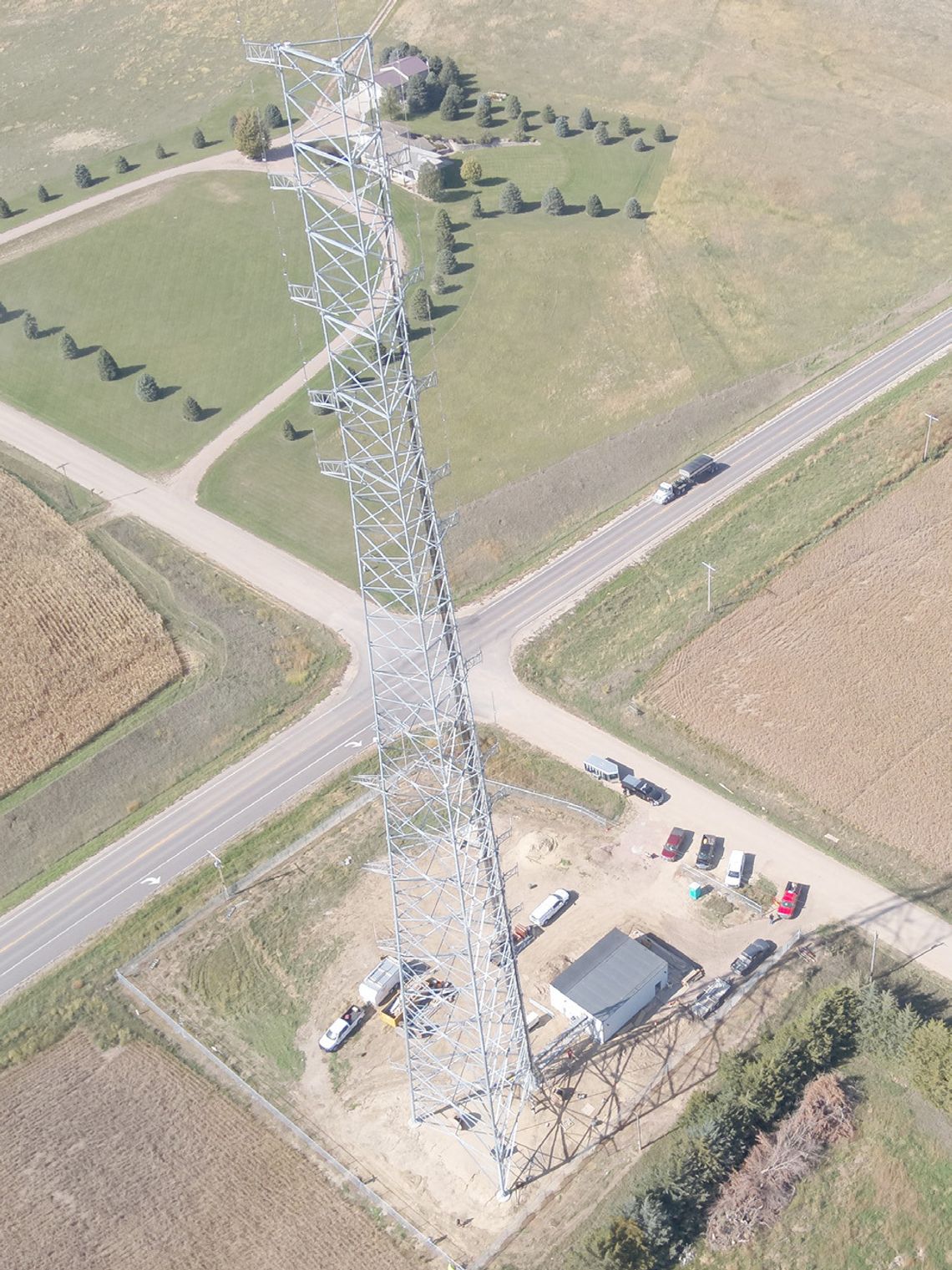 Communications tower site not ready until spring