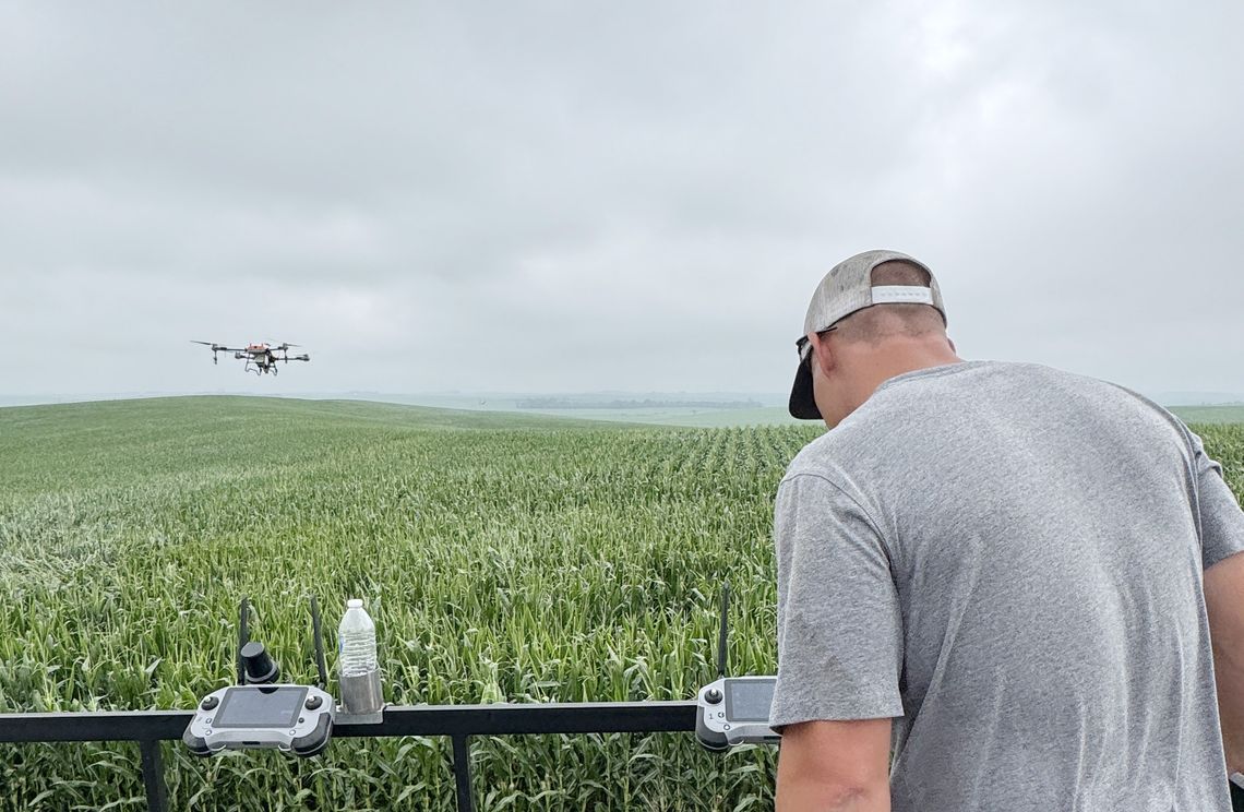 Drones are efficient way to spray crops