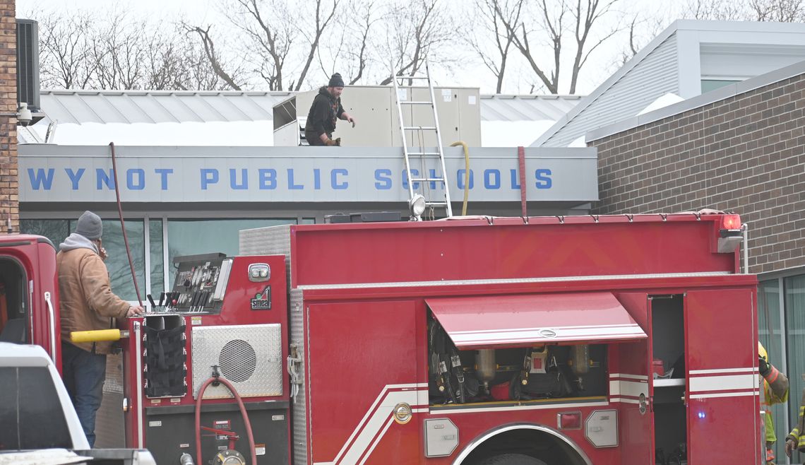 Fire damages Wynot school building; leads to evacuation