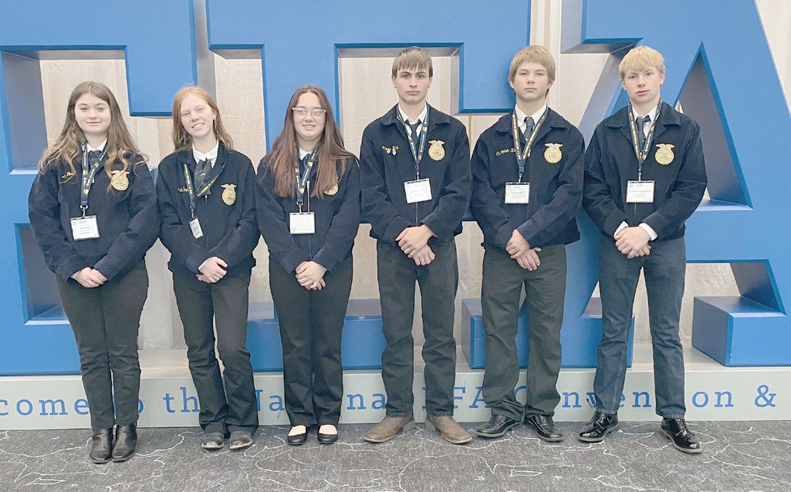 Hartington-Newcastle FFA students attend national convention