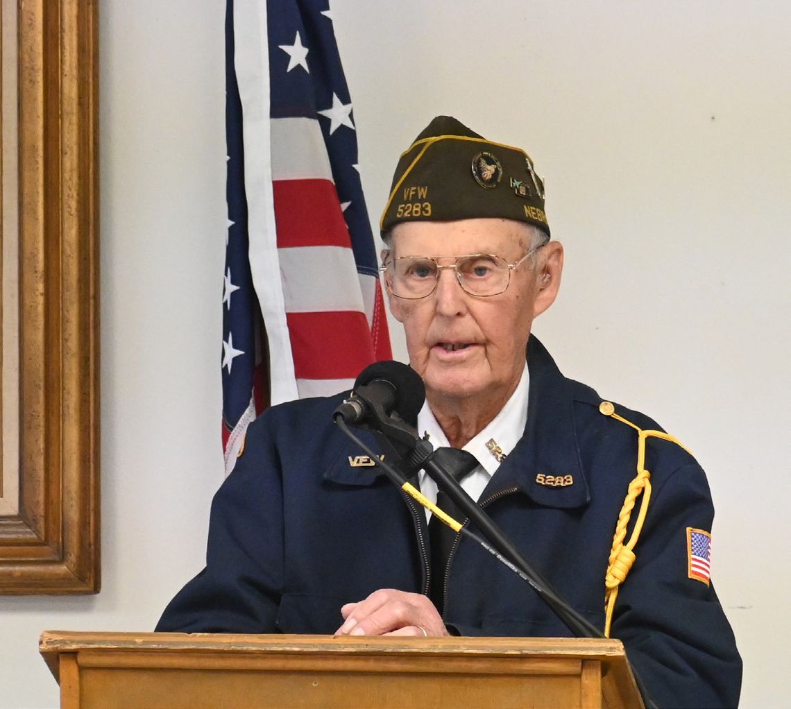 Hartington VFW Commander Dean McGregor