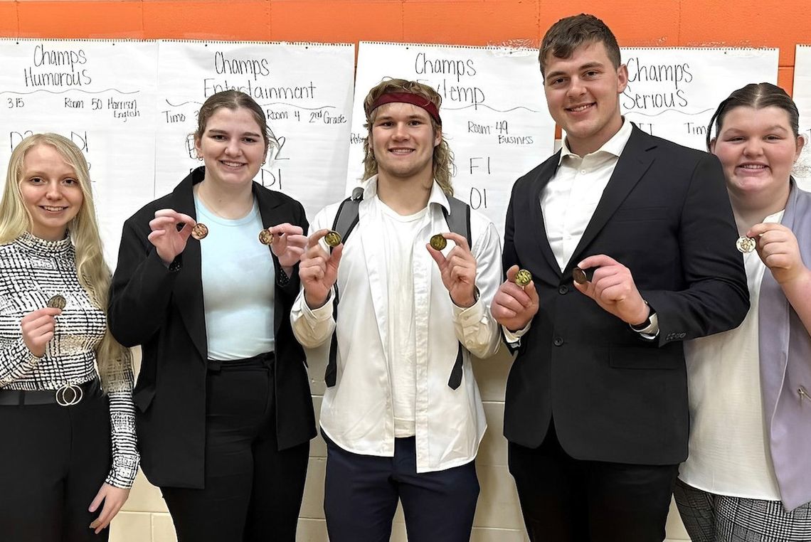 LCC speech students compete in Wisner, Osmond