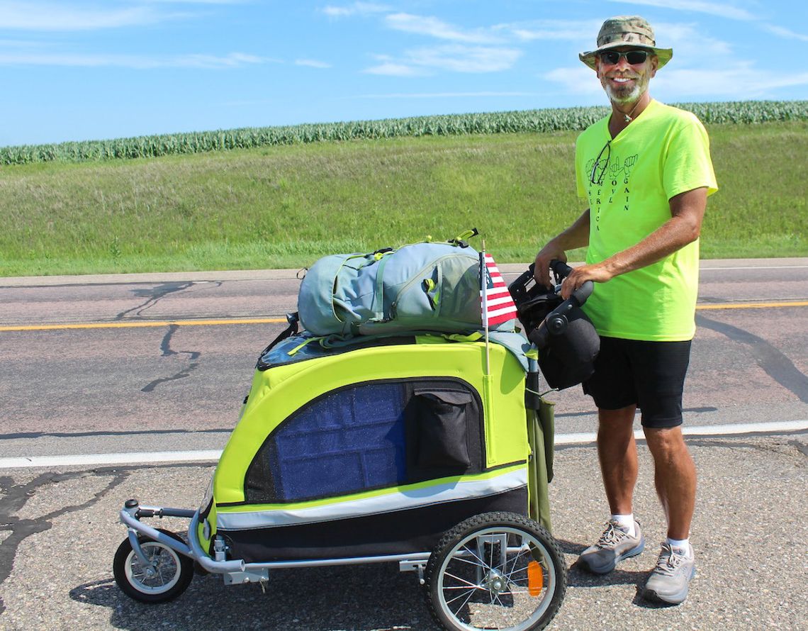 Louisiana man walking cross country for God, family, country Louisiana man walking cross country for God, family, country
