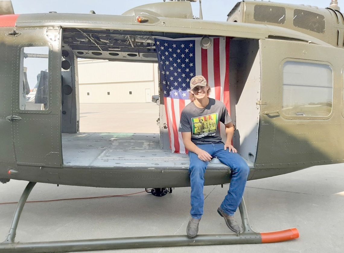 Man with local ties helps restore Vietnam era helicopter