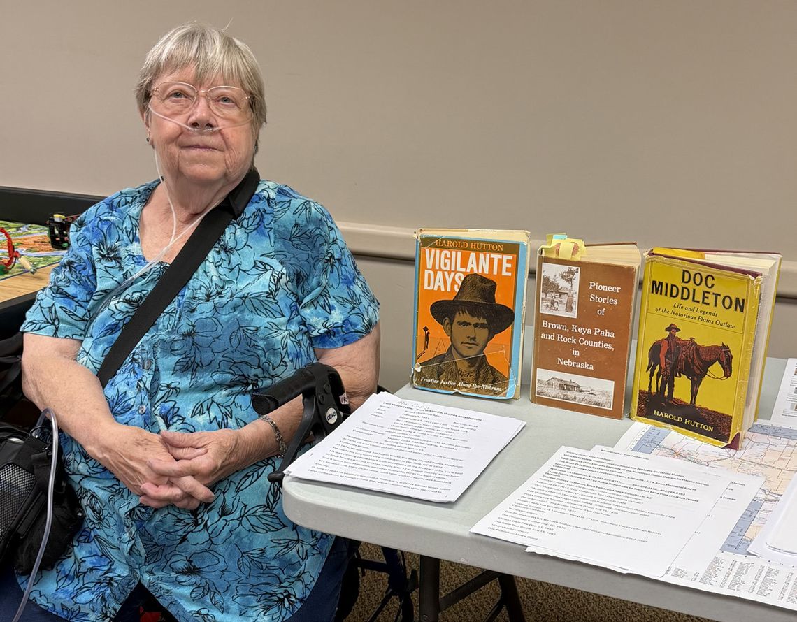 Randolph Woman’s Club collects food pantry donations, hears outlaw presentation Randolph Woman’s Club collects food pantry donations, hears outlaw presentation