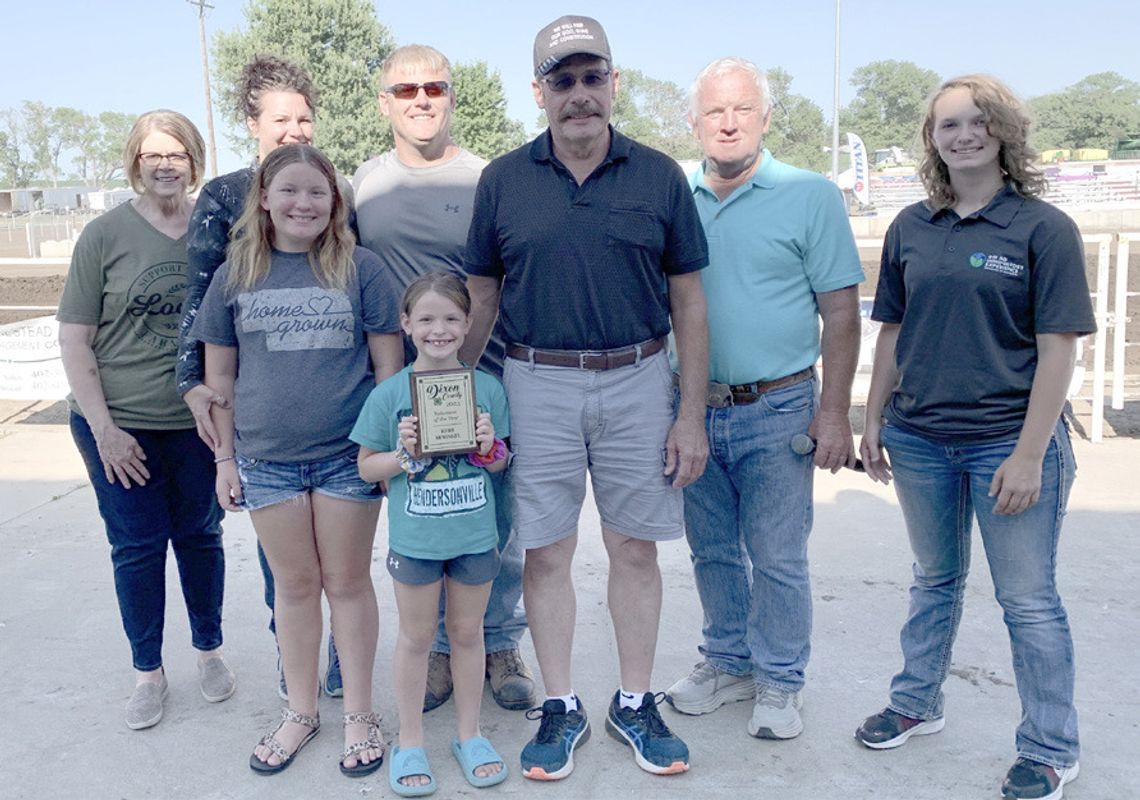 Rewinkel honored for his service to the Dixon County Fair 