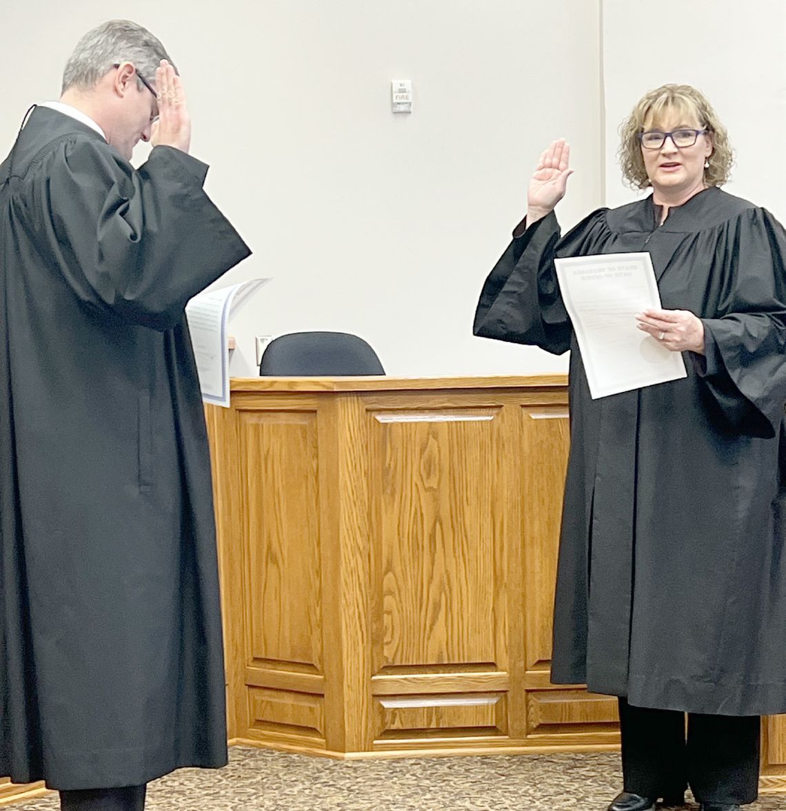 Taking oath