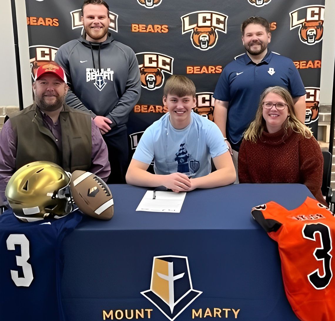 Taylor will play football at Mt. Marty next year