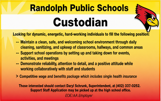 Randolph Public School Help Wanted