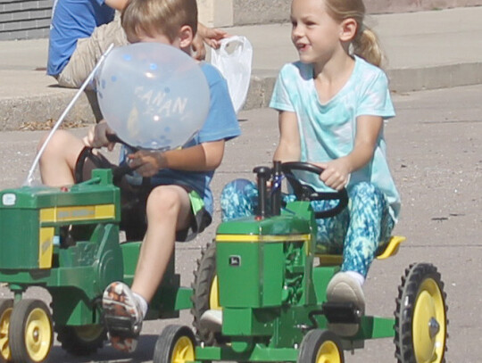 Ruth Heimes enjoys her afternoon ride.