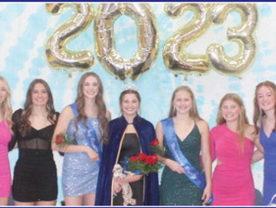 Senior Girls: Courtney Pinkelman, Kayla Pinkelman, Allison Wieseler, Myrah Sudbeck, Annika Heimes, Kinslee Heimes and Isabelle Heimes.