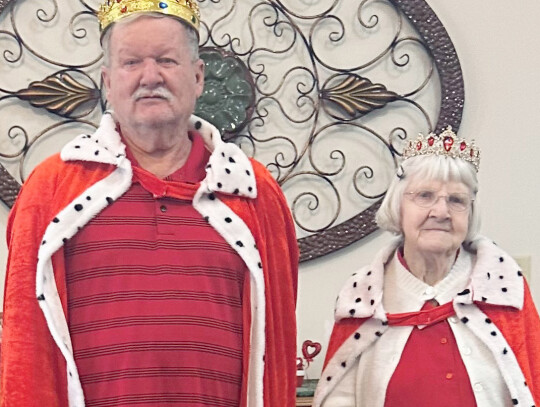 The Embers selected Bill Doling as King and Phyllis Koch as Queen of Valentine’s Day.