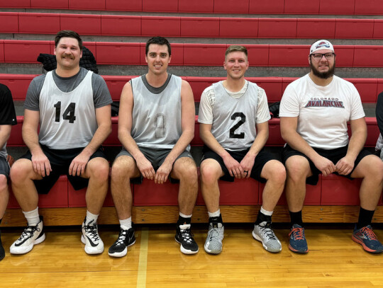 The Class of 2013 (above) took second place with Levi Lackas, Alex Starkel, Grant Anderson, Tony Thies, Jacob Svitak and Nathan Tunink playing. The class of 2017 (right) earned third with (back row) Cade Linville, Mason Stubbs, Andrew Schnoor, Caleb Rihan