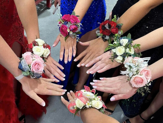 Beautiful corsages for the event