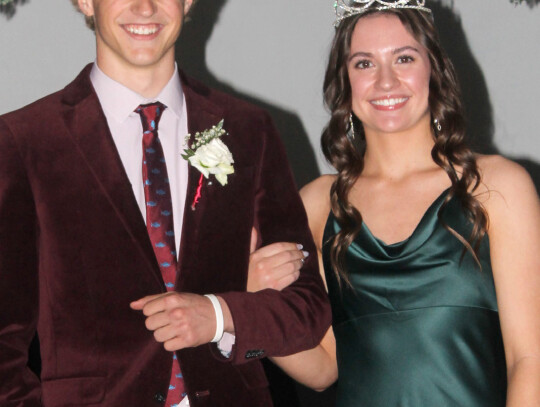 Chase Schroeder and Kayla Pinkelman were crowned as the Wynot Prom King and Queen Saturday night.