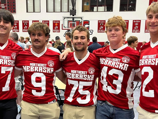 Several athletes from Hartington-Newcastle and Cedar Catholic competed in the All Star football game Saturday in Norfolk. They included: Dayton Sudbeck, Ty Thoene, Andrew Heimes, Carson Albers and Riley Sudbeck.