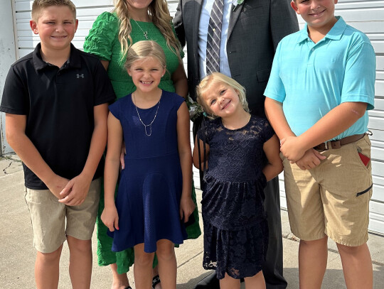 Courtesy Photo The Miller family received the 2024 Farm Family of the Year Award from Reaching Out Around Randolph (ROAR) at this year’s Community Fair. Becky and Lucas Miller, and their children Eli, Lauren, Lila and Adam, are heavily involved in servi